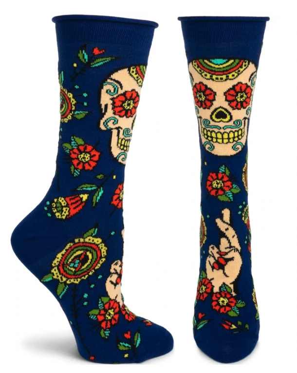 sugar skull socks